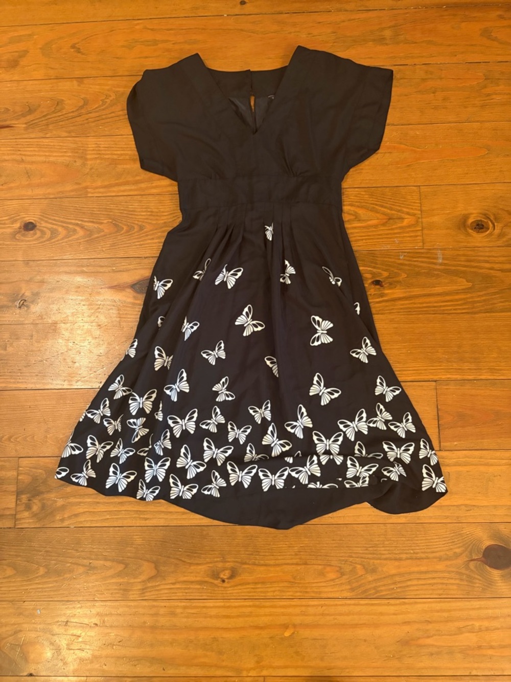Banana Republic Black Satin-Lined Dress